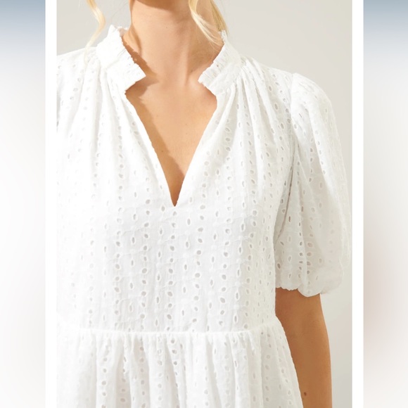 SUGARLIPS Jacey Babydoll Eyelet Mini Dress - Picture 3 of 12